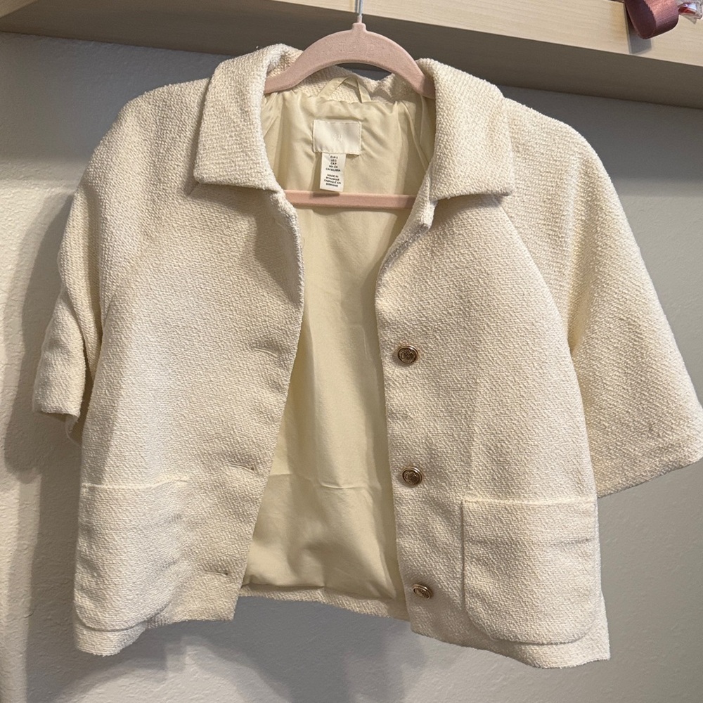 H&M Elegant Cream Women's Top